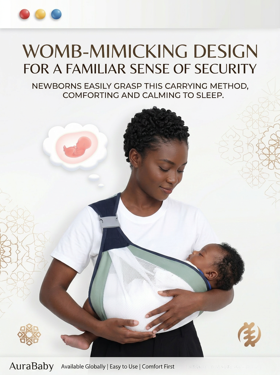 Baby Carrier (Breathable & Minimalist Style)