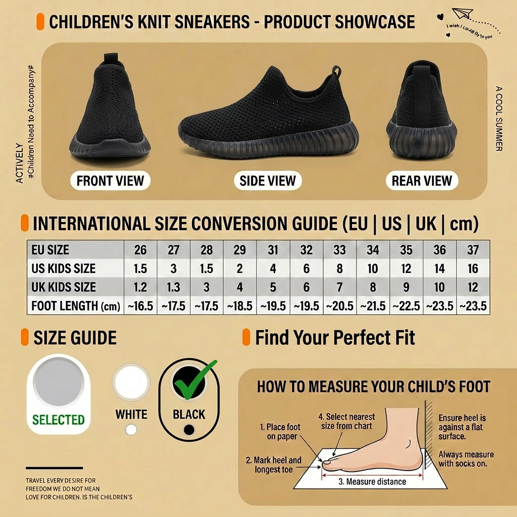 Mesh breathable children's shoes