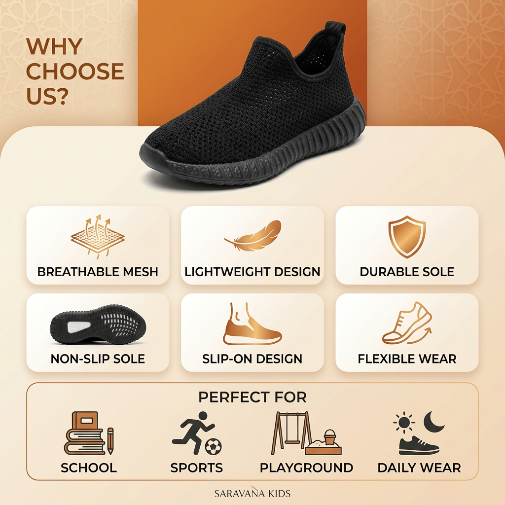 Mesh breathable children's shoes