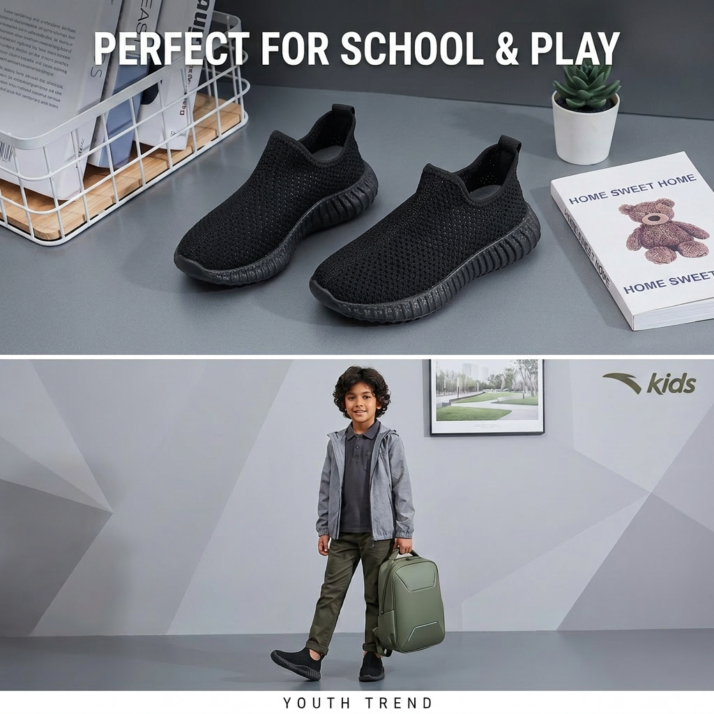 Mesh breathable children's shoes