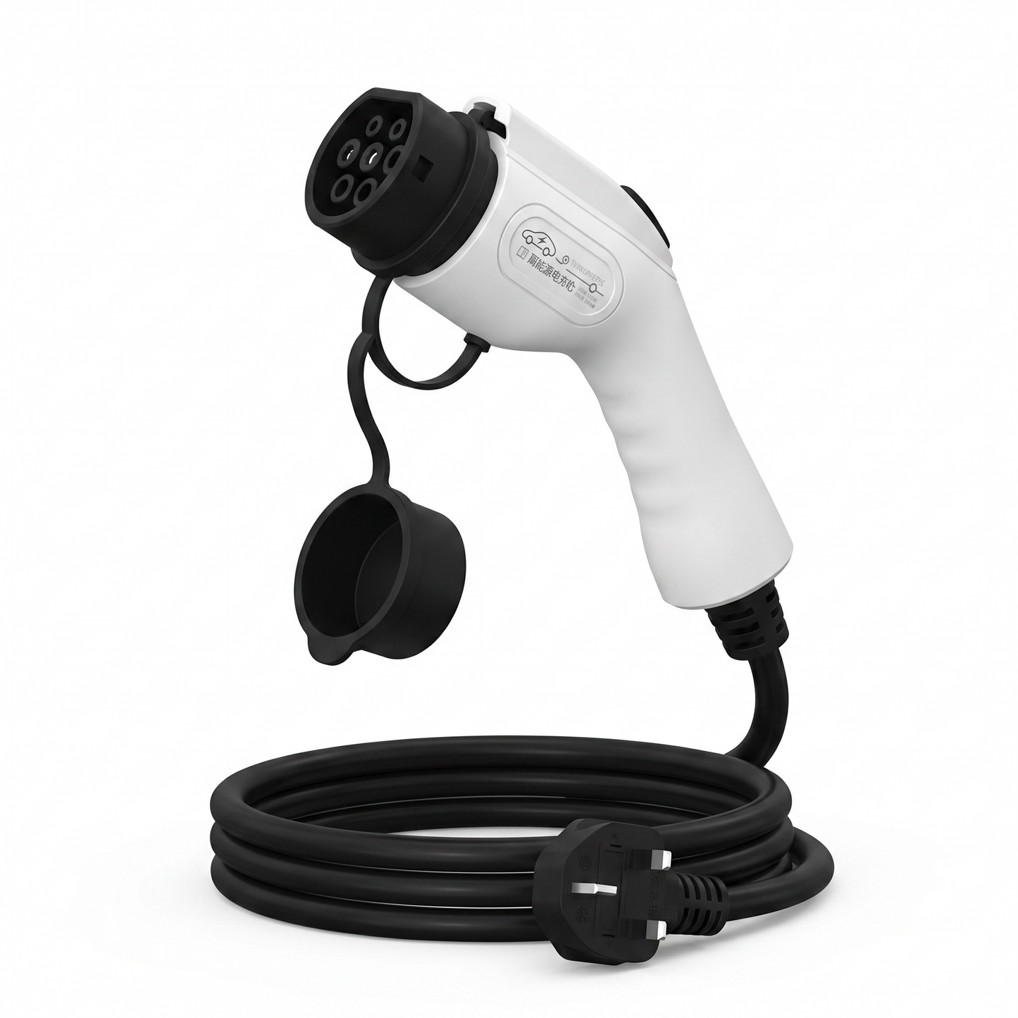Portable electric vehicle charging device