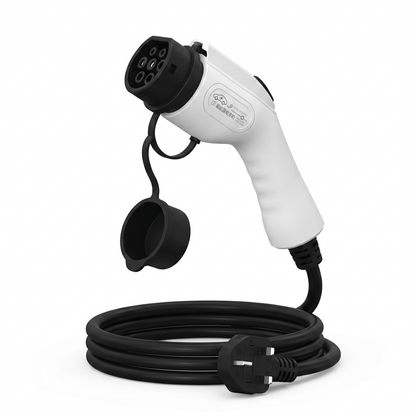 Portable electric vehicle charging device