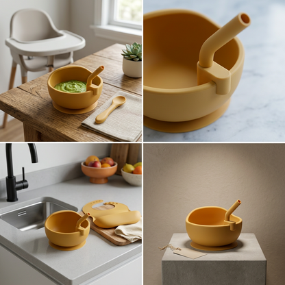 Spill-Proof Silicone Bowl for Children