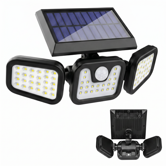 Three-head Solar Light