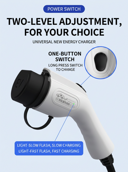 Portable electric vehicle charging device