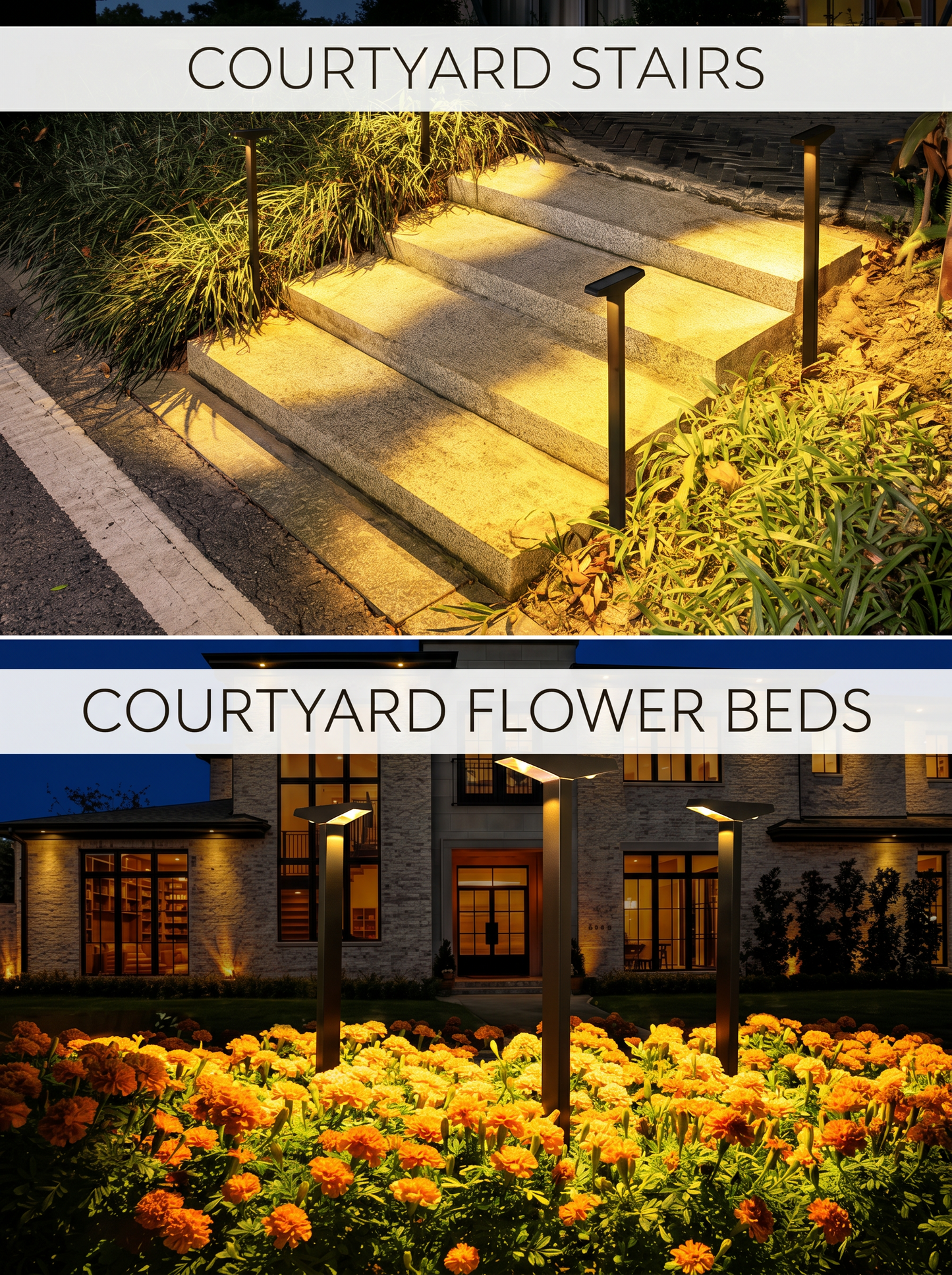 Solar-powered decorative garden lights