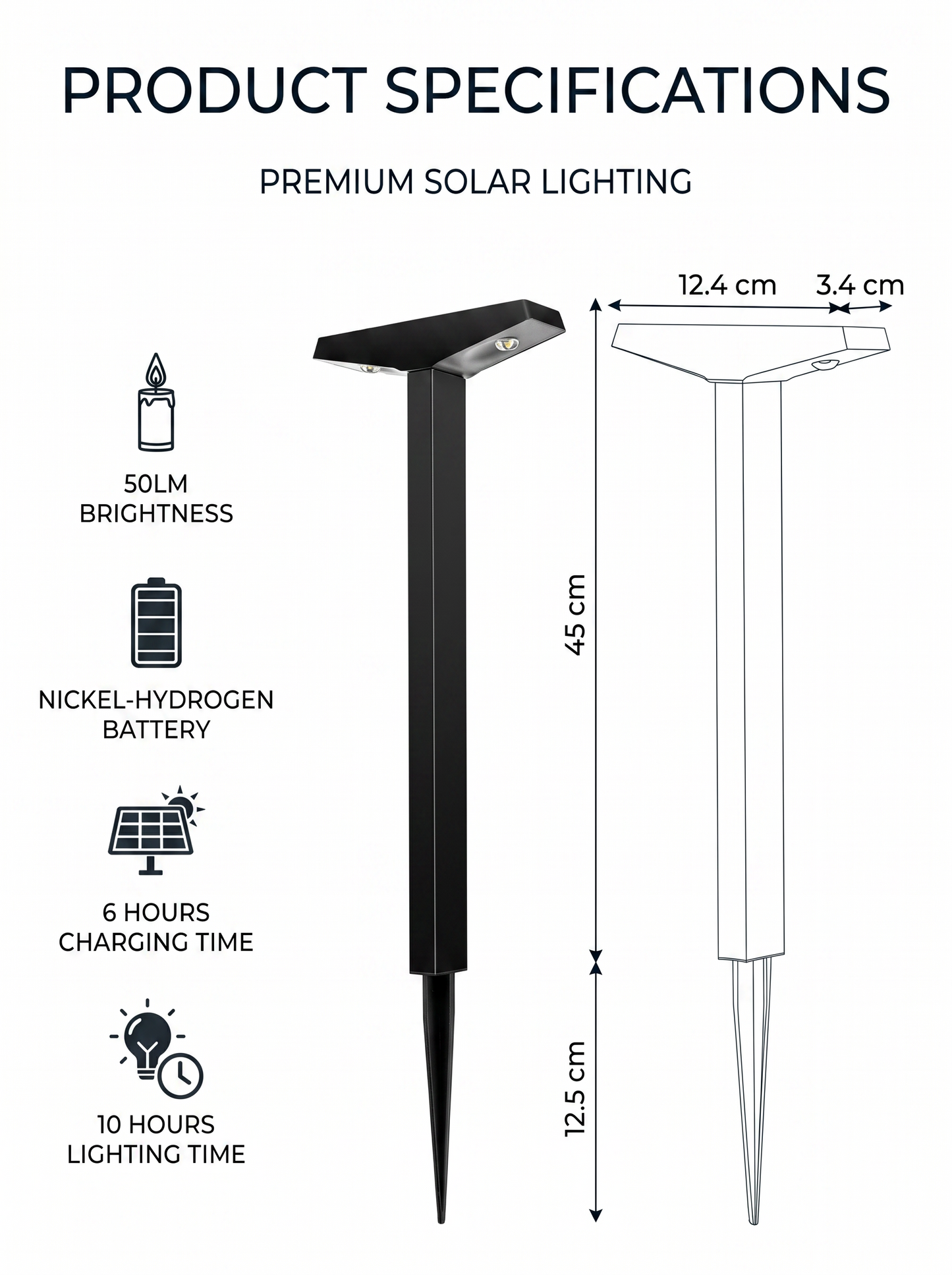 Solar-powered decorative garden lights