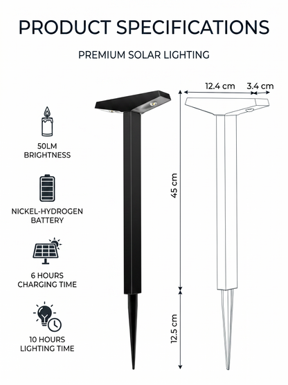 Solar-powered decorative garden lights