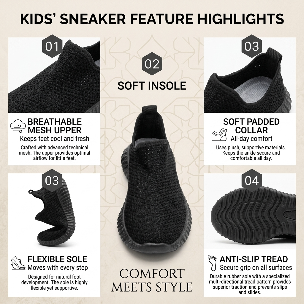 Mesh breathable children's shoes