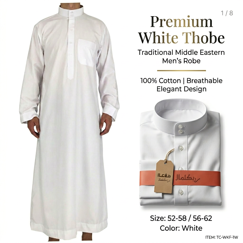 Arab White Robe